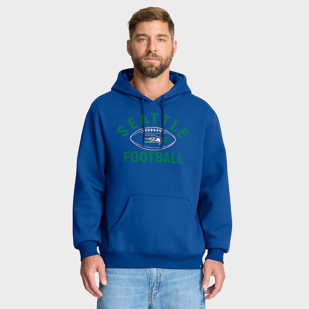 Men 2026 NFL Seattle Seahawks blue Hoodie hooded style 02->seattle seahawks->NFL Jersey